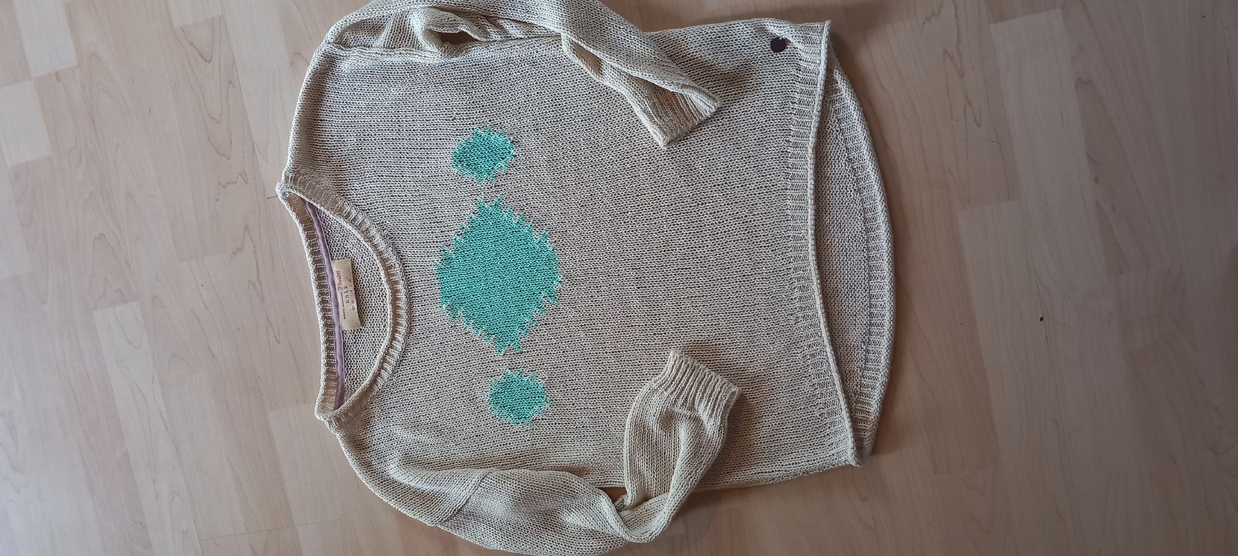 Tom Tailor Maglioni & Felpe: Süsser Sommer Pullover Gr. S mit Rautenmuster, Tom Tailor – Nuovo (secondo la descrizione) da Rebstein venduto da bestforyou