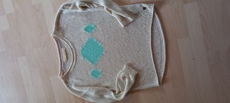 Süsser Sommer Pullover Gr. S mit Rautenmuster, Tom Tailor