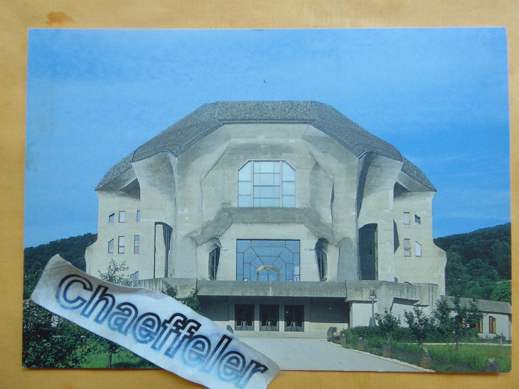 Cartoline postali: Goeteanum, Dornach – Usato da Zürich venduto da Chaeffeler