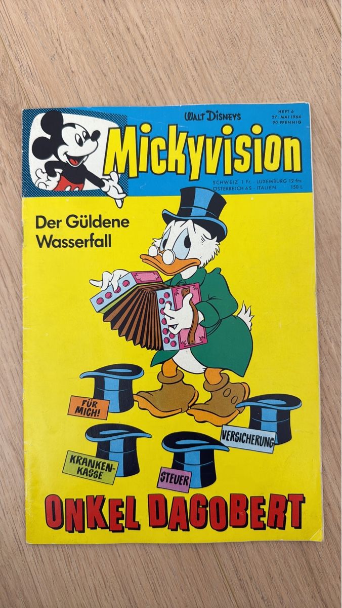 Fumetti: Mickyvision - Onkel Dagobert - Der Güldene Wasserfall – Usato da Ettenhausen TG venduto da 7haus2011