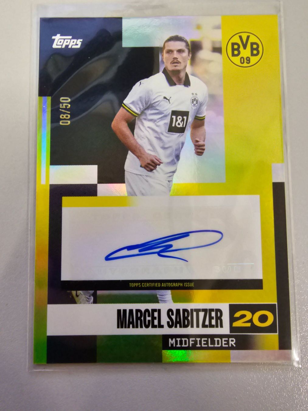 Topps Carte collezionabili: 24-25 Topps BVB autograph First Squad/50 Marcel Sabitzer – Usato da Arth venduto da Web_air1