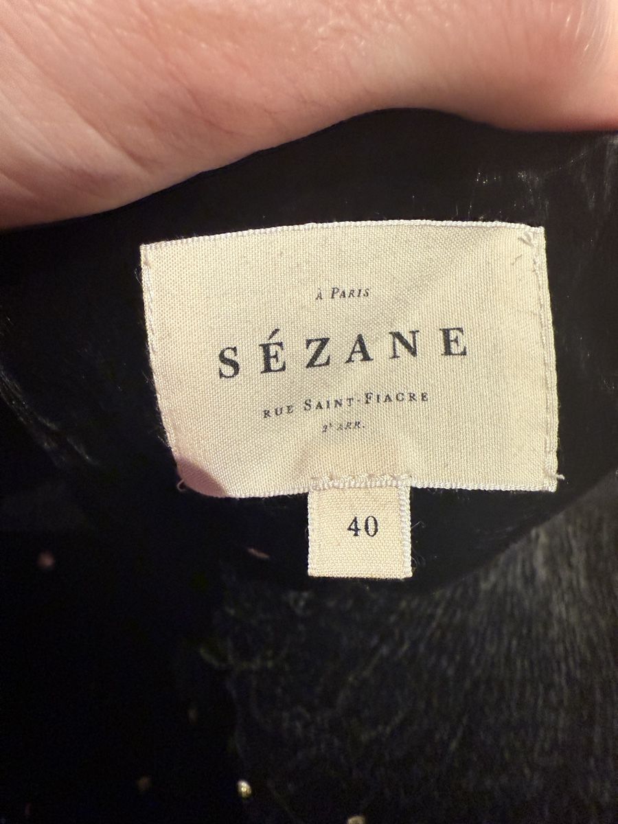 Sezane Camicette: Sezane Bluse Schwarz / Gold – Usato da Küsnacht ZH venduto da Bpn18 2