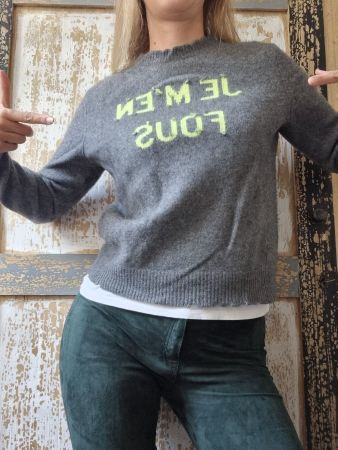 Cashmere Pullover 36 grau Zadig & Voltaire