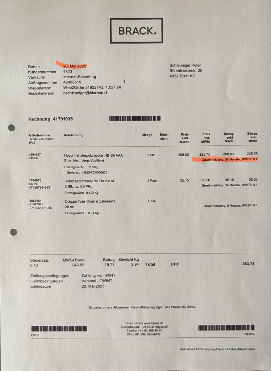 Hobot Altro per la casa: Hobot Fensterputzroboter HB-S6 Plus – Nuovo (secondo la descrizione) da Stein AG venduto da gingerblack 4