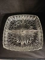 Servierplatte Glas Rechteckig mit Unterteilungen 20x20cm