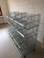Warenkorb Regal Metall 3 Etagen 2x3 Fächer neuwertig