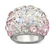 Original Swarovski Mini Chic Multi Multicolor Ring 60 Rose