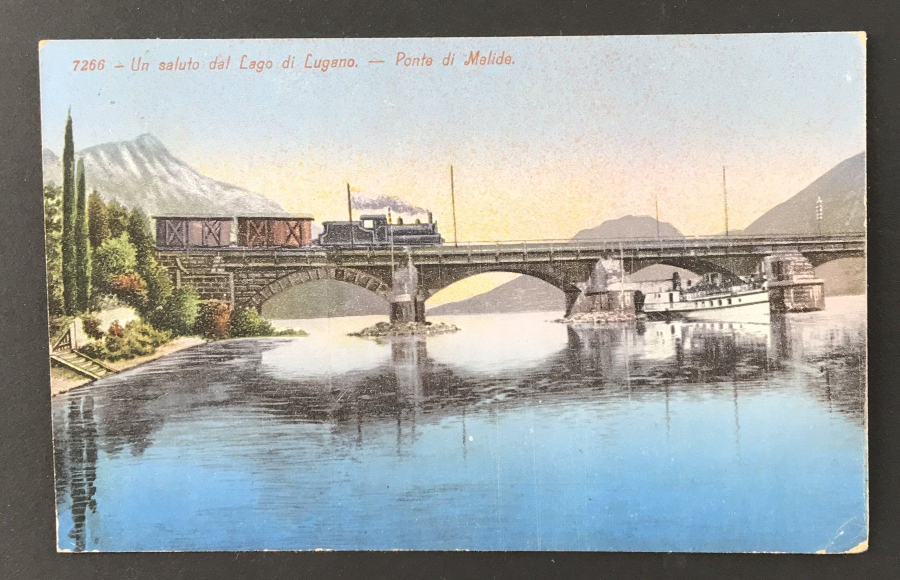 Cartes postales: ANTIKE AK DAMPFLOKOMOTIKEPONTE DI MALIDE – D'occasion à Ostermundigen par wini63