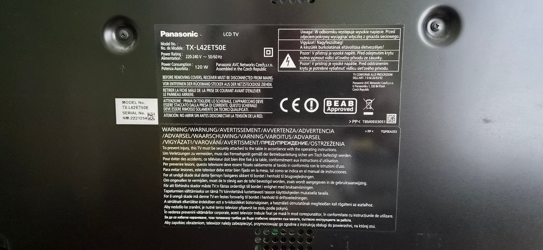 Panasonic Appareils TV: Panasonic LCD Full HD TV 42 Zoll – D'occasion à Uznach par fgloor 4