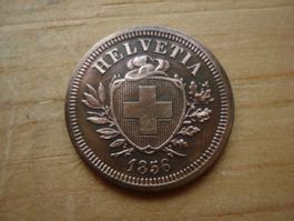 (N1) 1 Rappen  1856  UNZ-