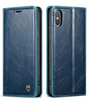 CaseMe iPhone XS Max Luxus Leder Case