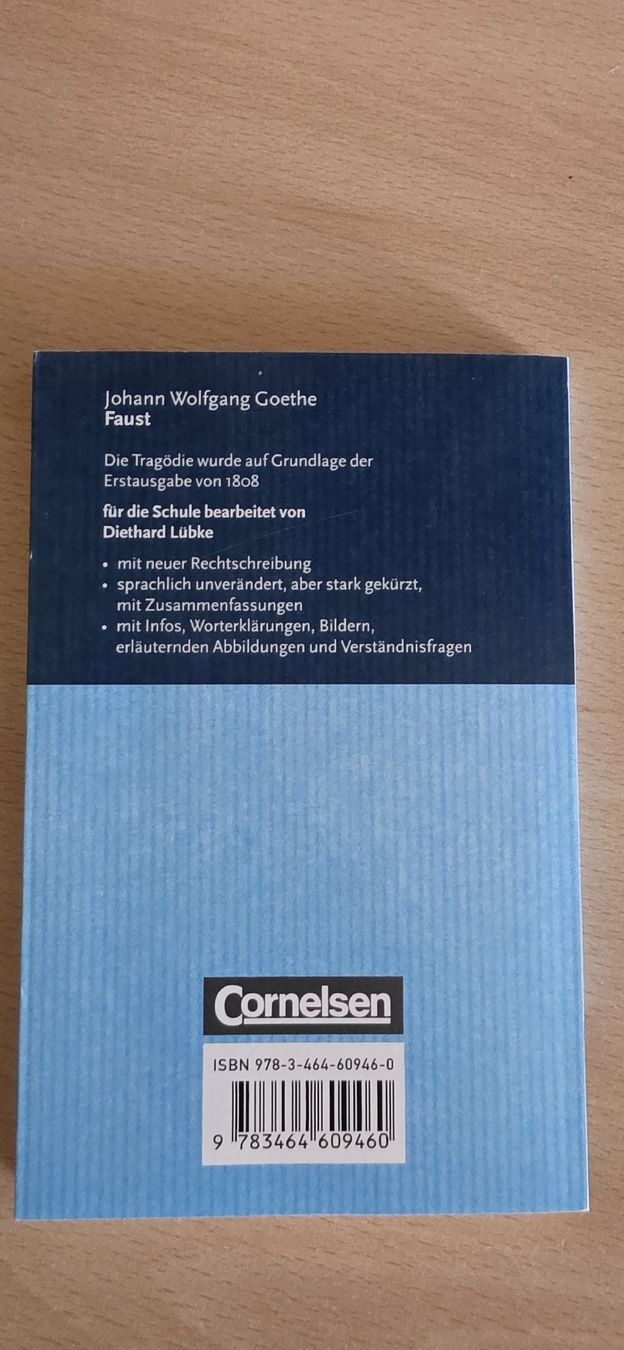Livres: Goethe - Faust (einfach klassisch) – D'occasion à Flawil par Heartbreaker 1