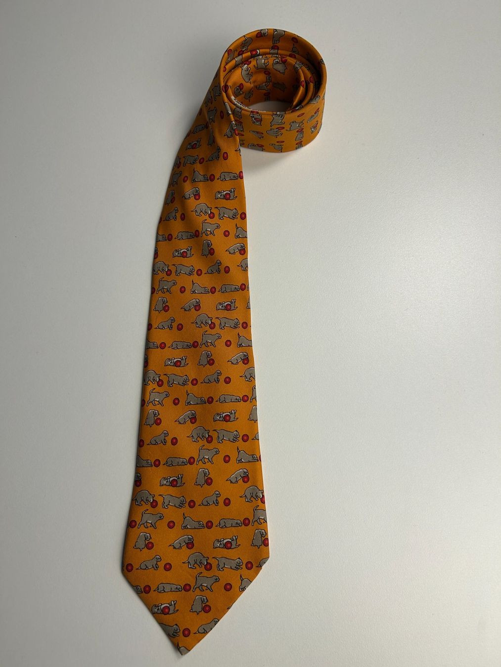 Hermès Cravatte: Hermès Hunde Krawatte – Nuovo (secondo la descrizione) da Bern venduto da kurtikobolt74 1