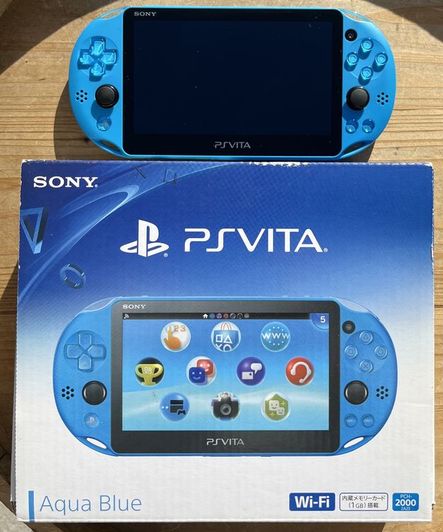 Sony Playstation Ps Vita 2000 Aqua Blue 