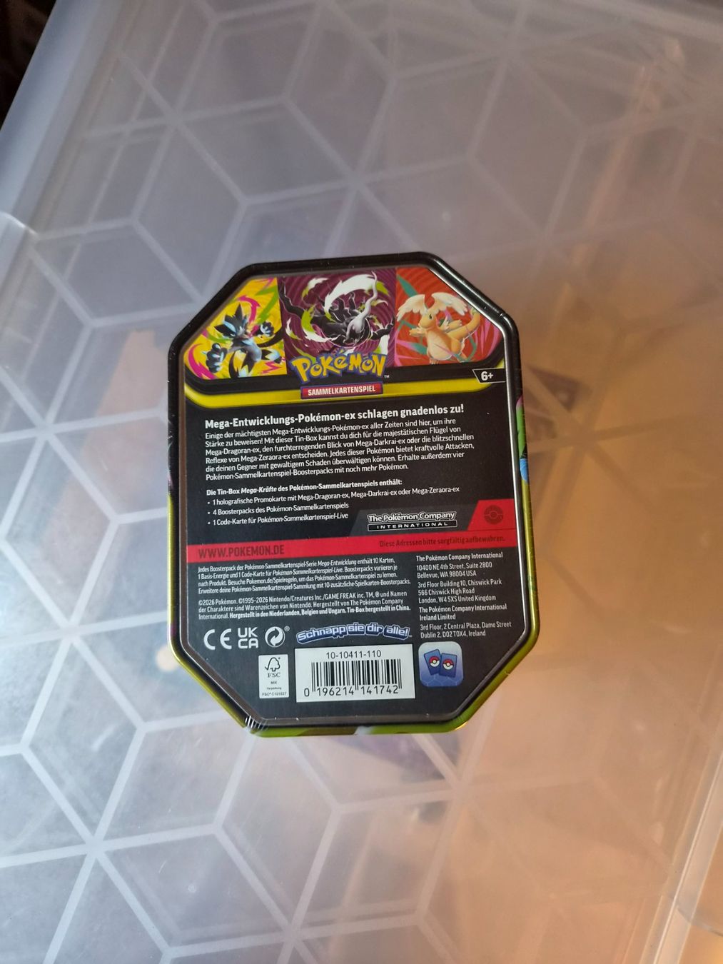 Pokémon Sammelbilder & Trading cards: Pokémon Mega-Dragonran-ex Tin DE versiegelt – Neu (gemäss Beschreibung) aus Sisseln AG von schenk-figuren 1