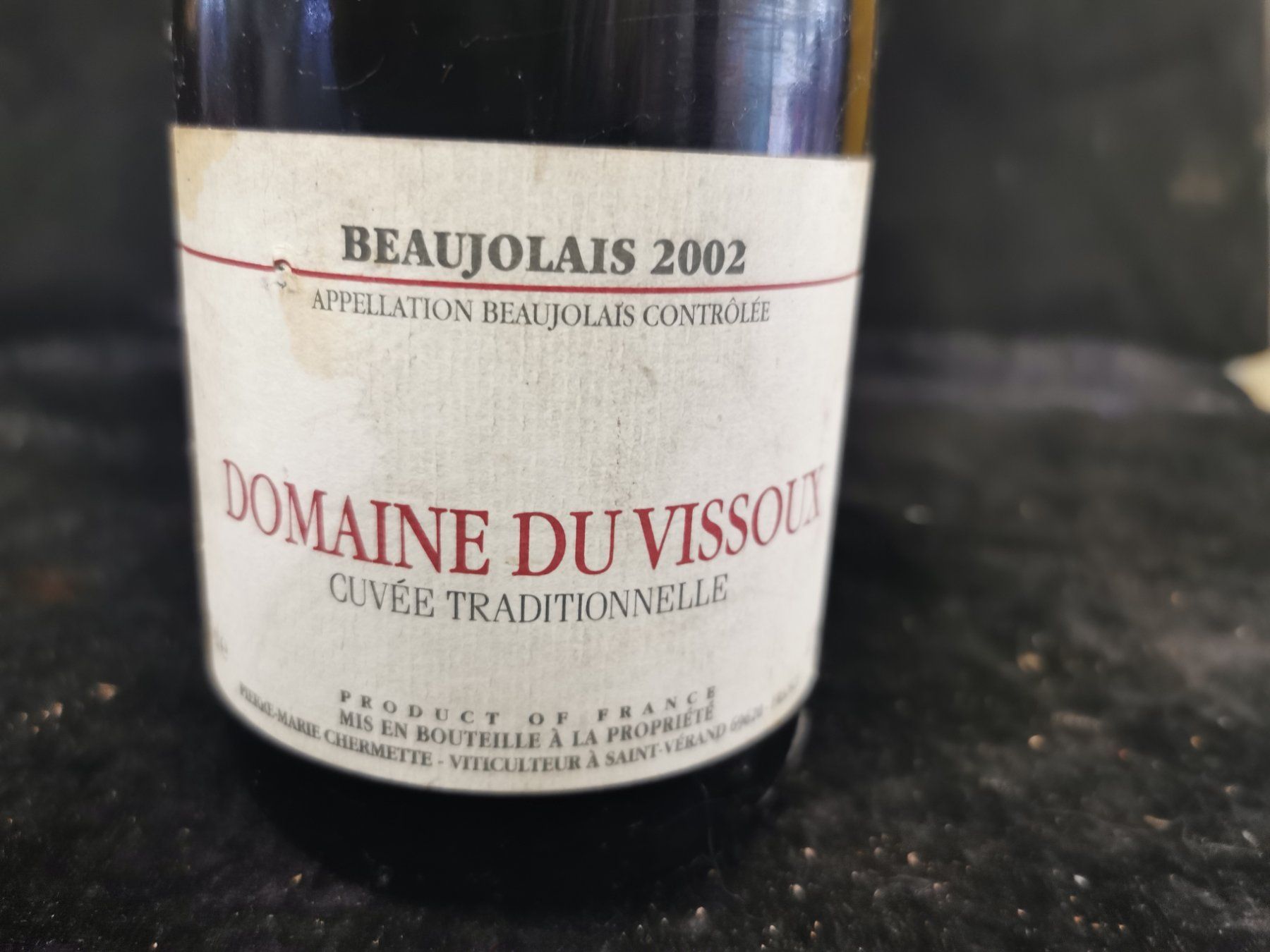 Vino: DOMAINE DU VISSOUX 2002 – Nuovo (secondo la descrizione) da Genève venduto da Leboucheoreilles 1