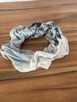 Damen Loop Schal, mint/grau/weiss Muster Mix