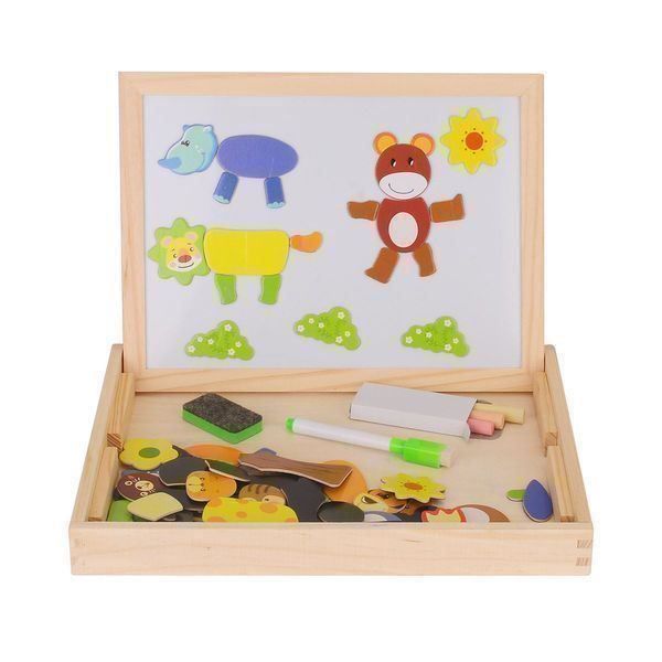 135-teiliges Holzpuzzle In Katzenform In Morandi-Fa Produktbild-Vorschau 4