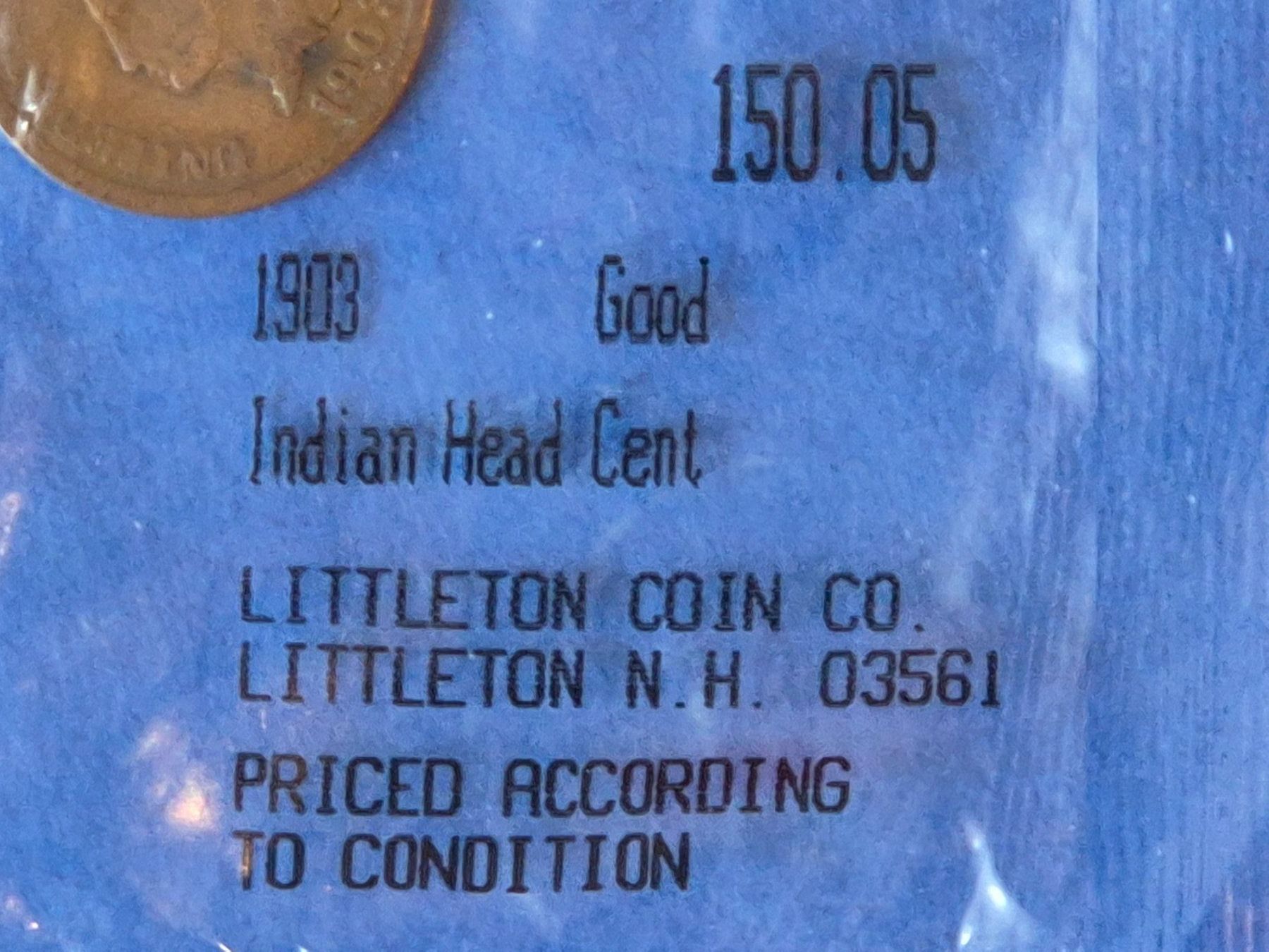 Tutti le monete: US Münze Indian Head one Cent 1903 – Usato da Seewen SZ venduto da SuperpumaDisplayTeam 4