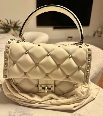 Valentino Garavani Rockstud Tasche – Weiss | Zustand WIE NEU