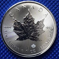 2021 Canada Maple Leaf 1 oz Fine Silver
