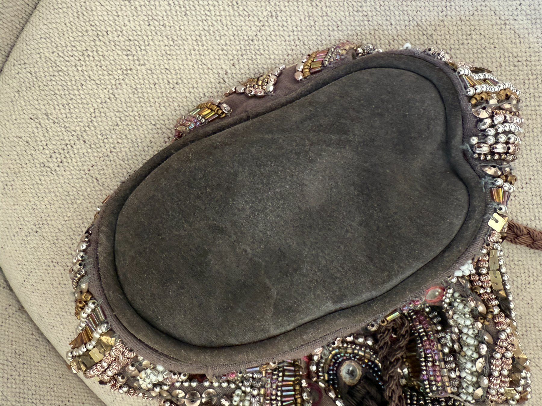 Zara Borse da donna: Edle Wildleder Tasche mit Beads & Spiegeln – Usato da Neerach venduto da topshotta 6