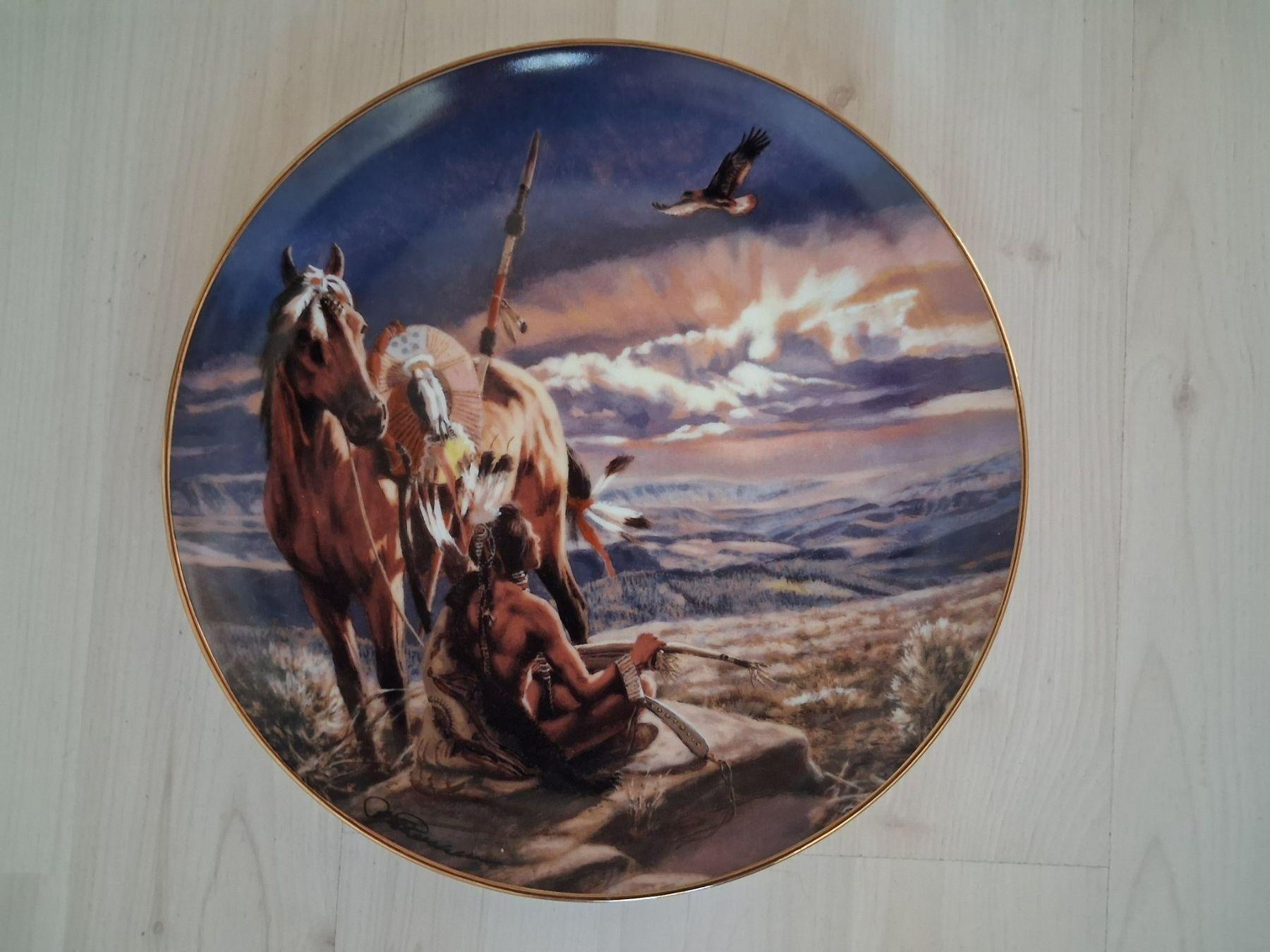 Teller: SAMMELTELLER INDIANER SKYWATCHER – Gebraucht aus langnau von Santos1411