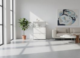 USM Haller Regal 1x3 Reinweiss / Neu (mit A Gestänge)