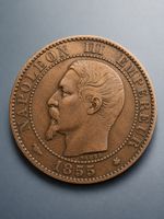 Frankreich 5 Centimes 1855 – Napoléon III – Original – Histo
