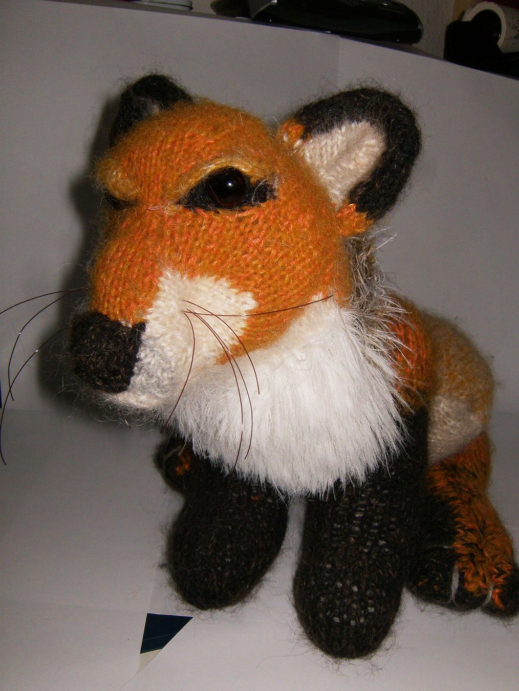 Puppen: Fuchs gestrickt – Handarbeit – Einzelanfertigung – Gebraucht aus Liesberg von Mikado1965