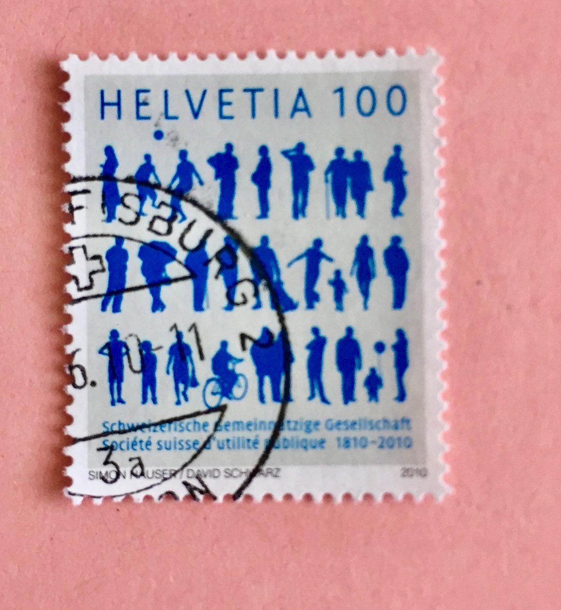 Tutti i francobolli: Nr.1354 mit Stempel 200 j.Schw.Gemeinn.Gesellschaft 2010    – Usato da Aarau venduto da Billa007