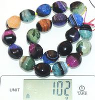 Stein Perlen K-328 – Facettierte Achat Quarz Nuggets 15x17mm