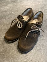 Trachtenschuhe Gr. 37,5 (38), Echt Leder, Braun, Absatzschuh