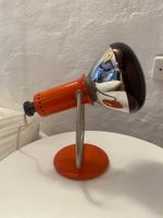 Lampada da tavolo arancione retrò design italiano LUMA