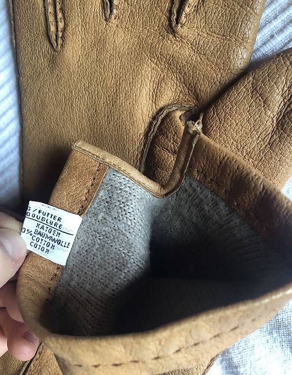 Sonstige Accessoires für Herren: Lederhandschuhe mit Woll/Baumwoll Futter – Gebraucht aus Wegenstetten von secondhand.jpg 2
