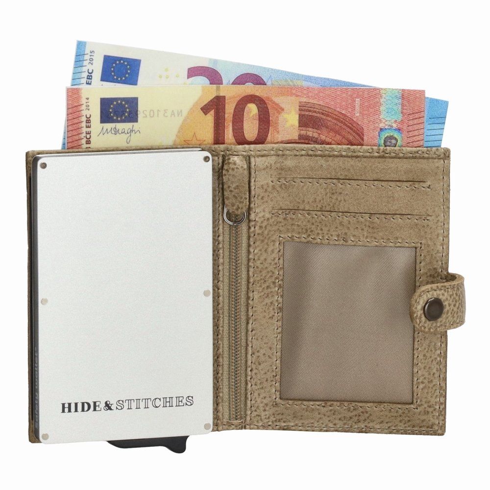 Altro in  Abbigliamento & Accessori: Beige Leder Kartenetui PopUp RFID Münzfach / GRATIS A-POST – Nuovo e nell'imballaggio originale da Rebstein venduto da Portemonnaie 1