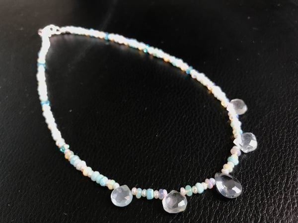 Catenine: Rares afrikanisches Opalstein Collier – Nuovo (secondo la descrizione) da Basel venduto da Chili007 6