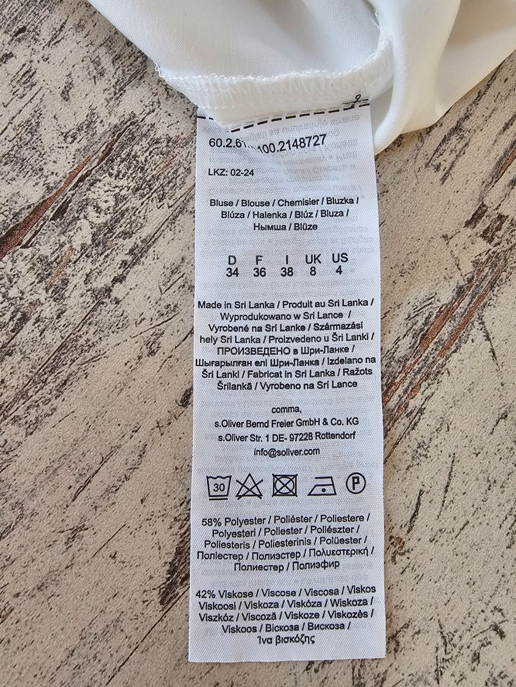 Comma Top: Top Comma, Gr. 34, weiss – Nuovo (secondo la descrizione) da Steinebrunn venduto da sassi31 2