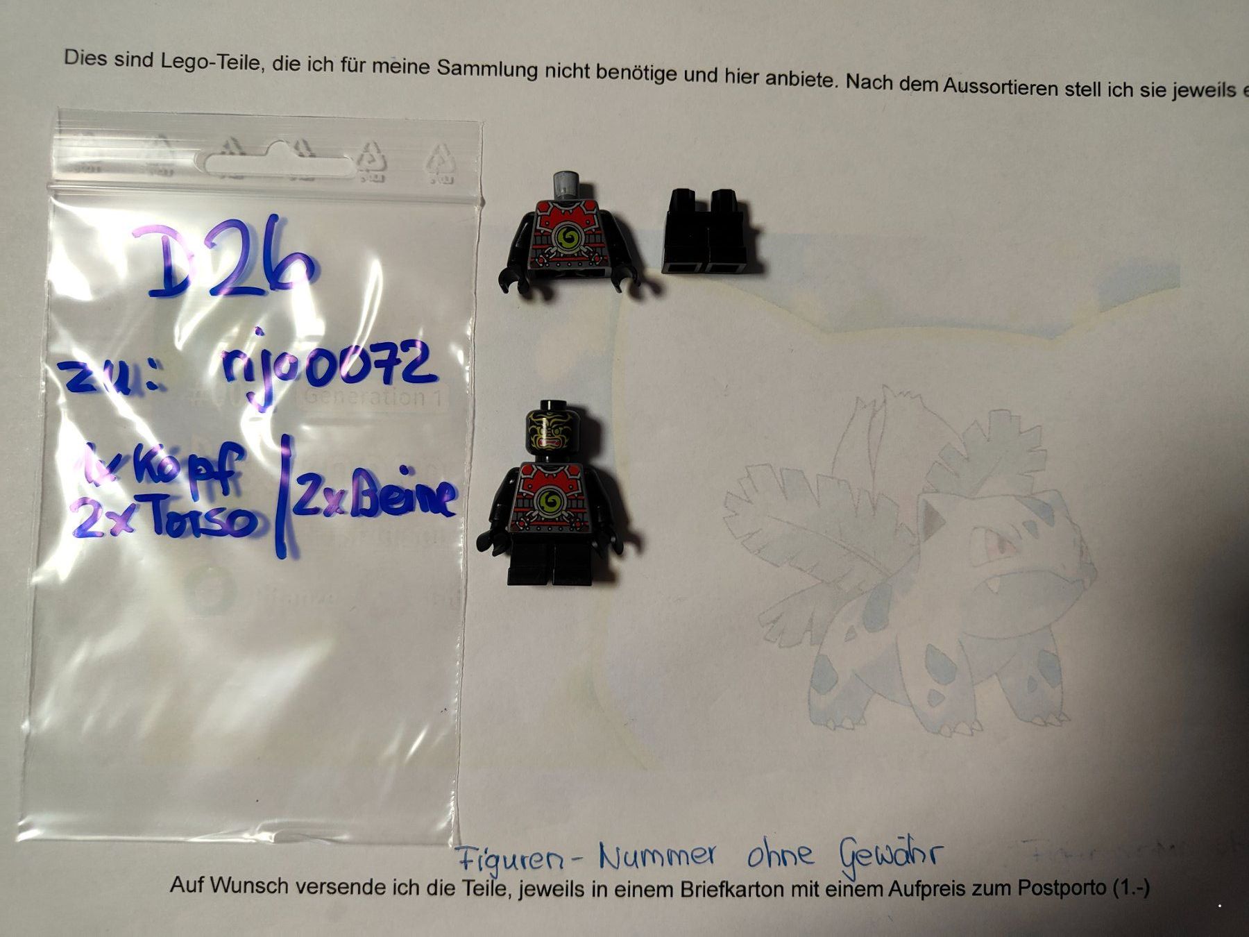 Lego Baukästen: Legofigurenteile Ninjago zu  Stone Army Scout /D26 – Gebraucht aus St. Gallen von Bisaknosp