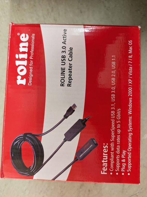 ROLINE USB 3.0 active Repeater Cable, 20m, USB (Gebraucht) in Dietikon ...