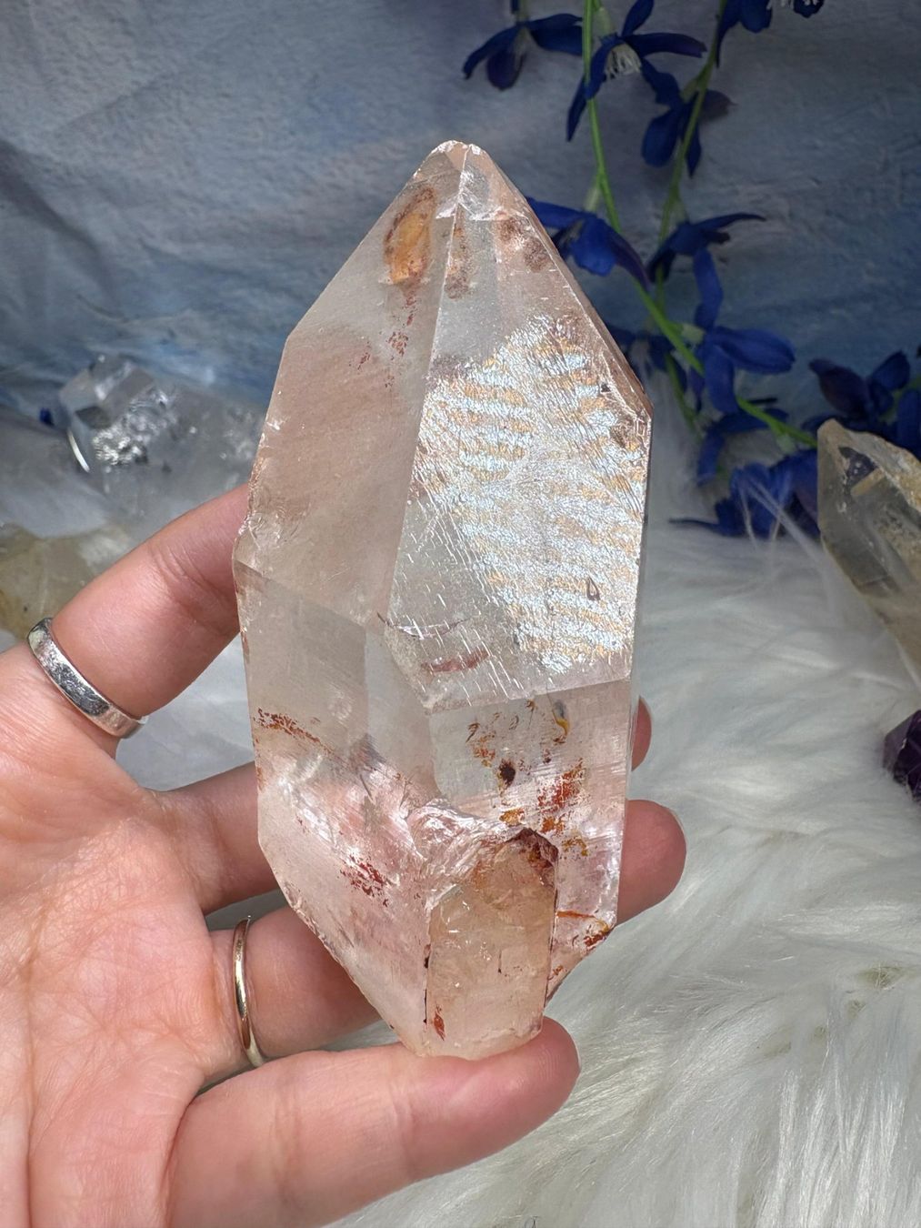 Minerali & Pietre curative: Laotian Clear Quartz mit Record Keeper – Nuovo (secondo la descrizione) da Neuheim venduto da m.hald 8