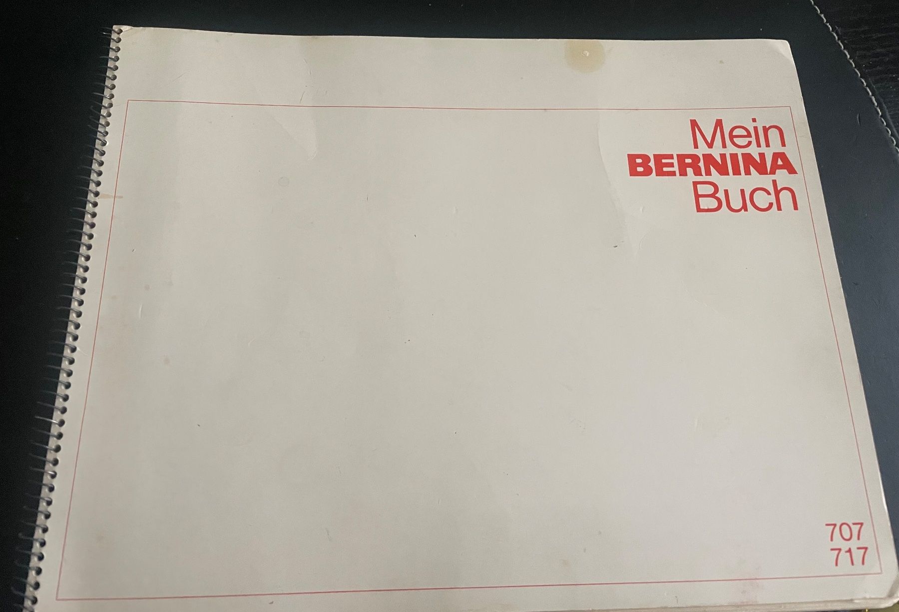 Bernina Macchine da cucire: Bernina 707, 717 Anleitungsbuch – Usato da Zuerich venduto da poeteterli