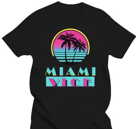 Miami Vice Shirt - M - Retro Style —> NEU!!