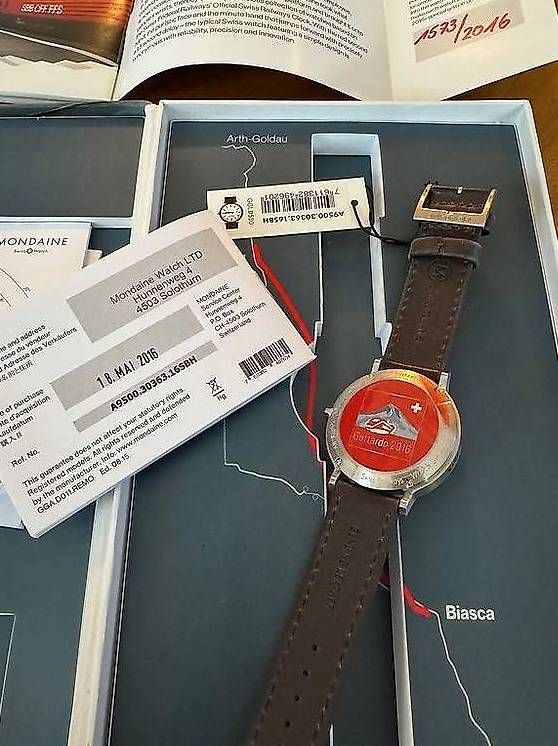Mondaine Orologi: Mondaine Gottardo stop2go Limited Edition – Usato da Rütihof venduto da Dd2000 1