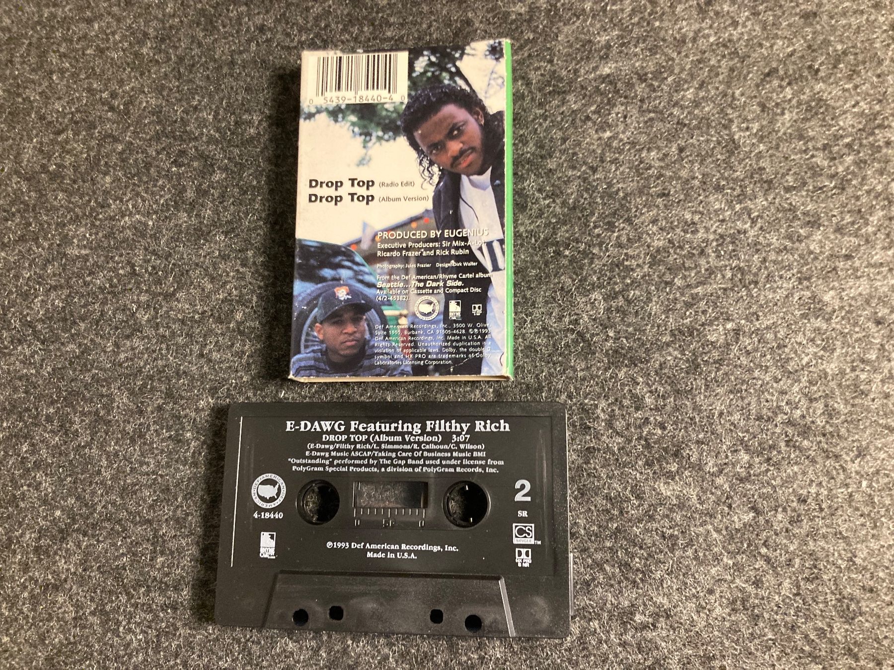 Musicassette: E-Dawg Featuring Filthy Rich - Drop Top (MC) – Usato da Fribourg venduto da Karushi 2