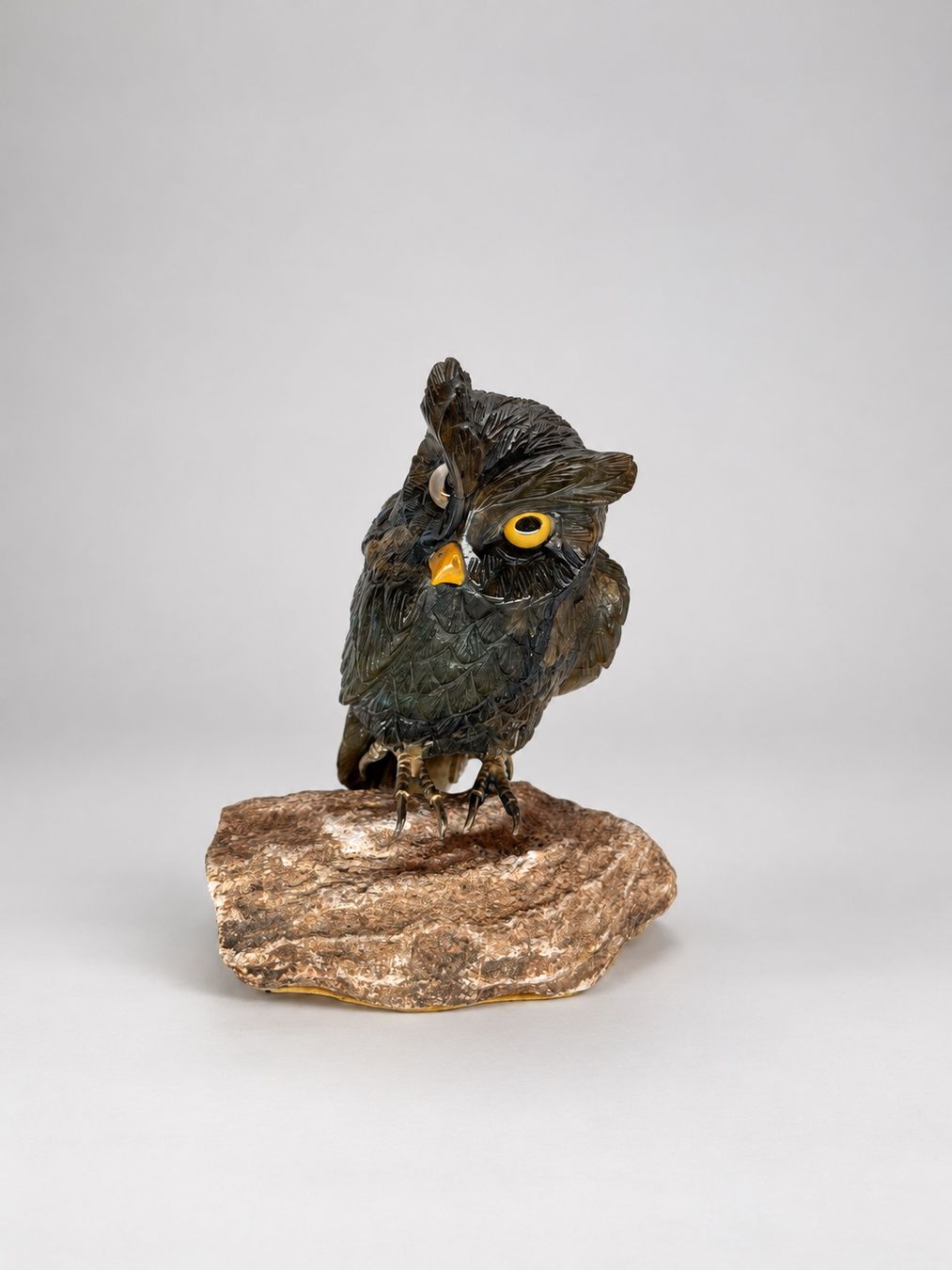 Figurines: Edle Labradorit-Eule (Manfred Wild / Idar-Oberstein) – D'occasion à Luzern par jd111111 1