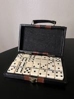 Vintage Domino Set in Lederbox