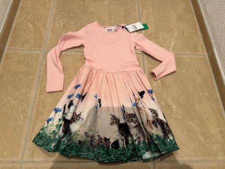 Molo neues süsses Katzenkleid, 7-8J 122-128