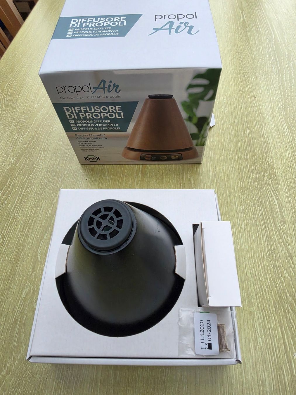 Diffusori di oli essenziali: propolAir Propolis Verdampfer / Diffuser – in OVP – Nuovo e nell'imballaggio originale da Titterten venduto da Honig-Bienen 1