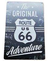 Route 66 - Blechschild  (neu, OVP)